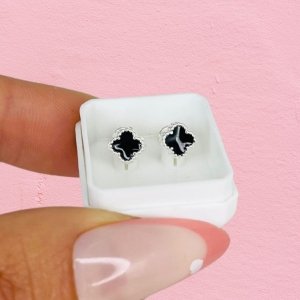 Abridor Van Cleef Negro de Plata 925