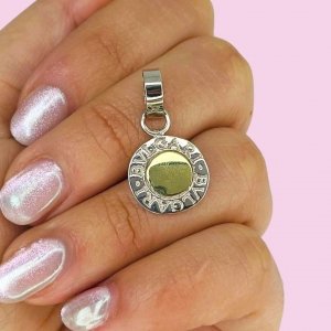 Dije BVL con centro de Plata y Oro