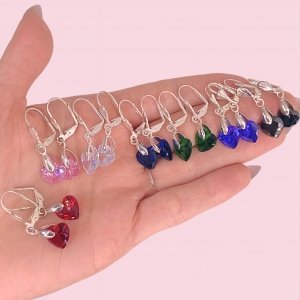 Promo Aros con Cubic Corazon 10mm x6 Plata 925