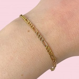 Pulsera Tricolor 3x1 de Oro 18k
