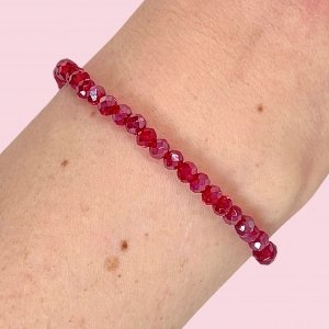 Pulsera con Cristales Bordó