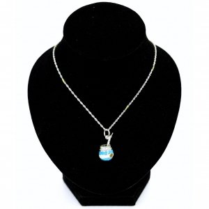 Conjunto Cadena Tourbillon y Dije Matecito Esmaltado Plata 925 