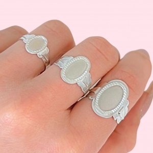  Anillo Cleopatra Satinado X3 de Plata 925