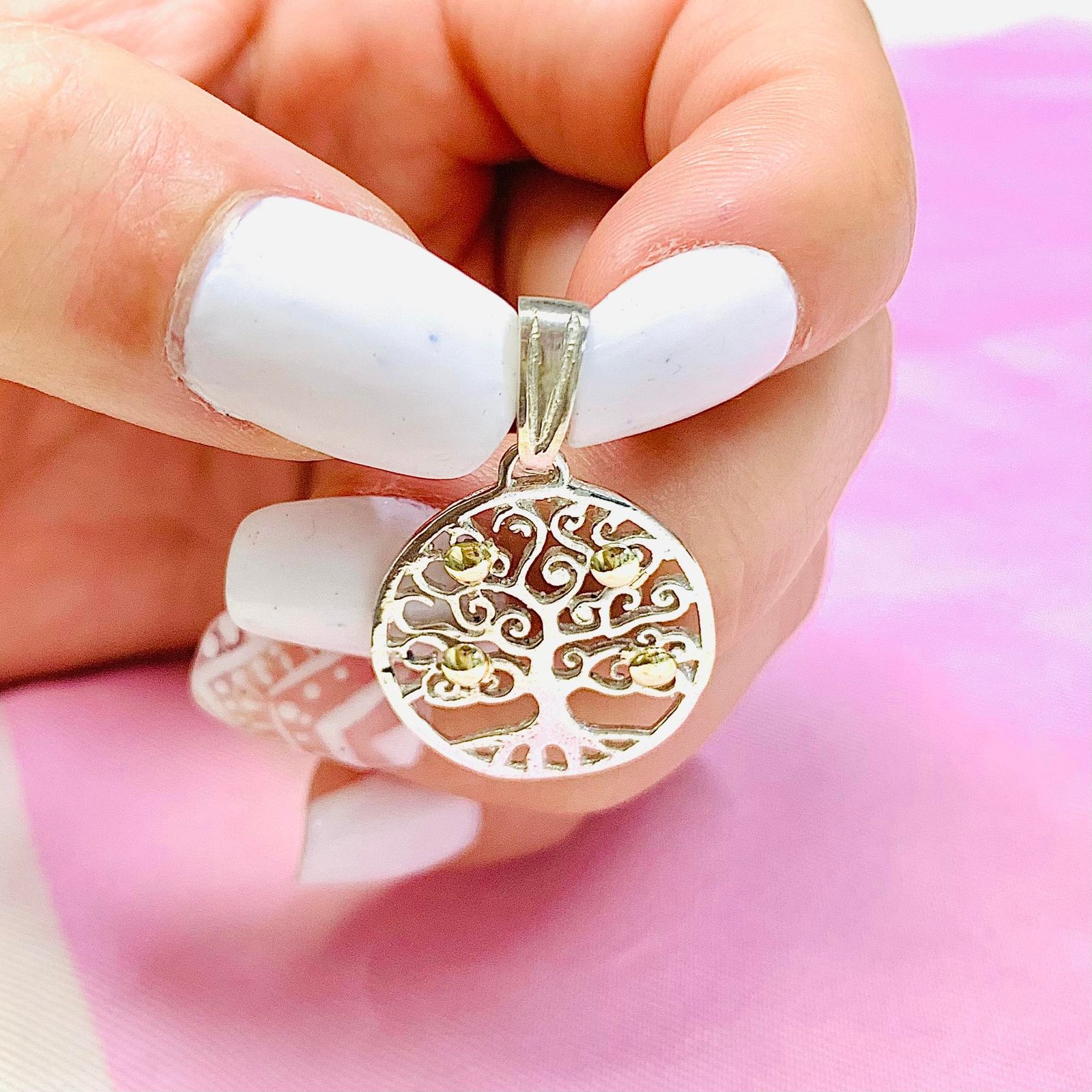 Set De Cadena Arete Y Dije De Plata