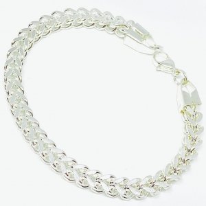 Pulsera de Acero Trenzada Cuadrado 6mm