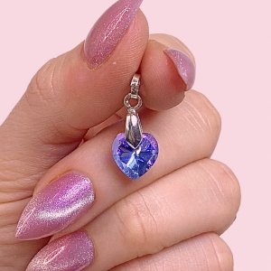 Dije Corazón Cristal Swarowski Vitro Light de Plata 925