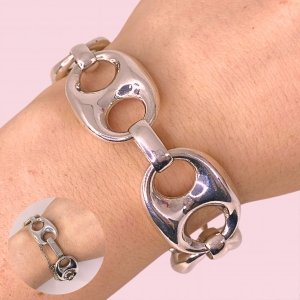 Pulsera Tejida Unisex de Plata 925