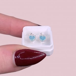 Abridor Corazón Susanita con Piedra Agua Plata 925