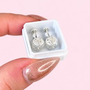 Abridor con Bolita 8mm de Plata 925