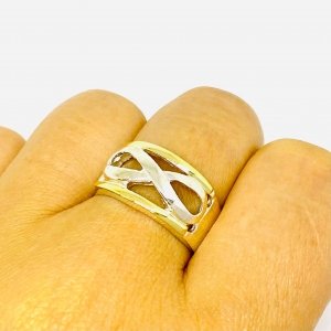 Anillo Infinito Celia Plata y Oro