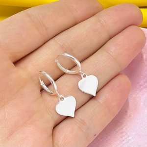 Arito Argolla con Corazon de plata 925