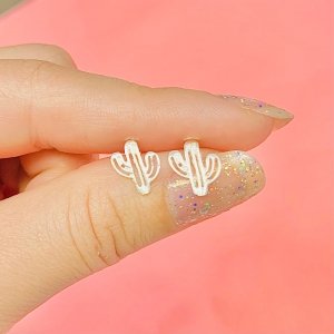 Aros cactus de Plata 925