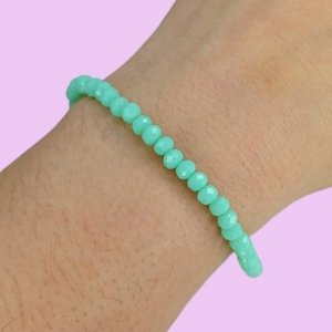 Pulsera con Cristales VERDE CLARO
